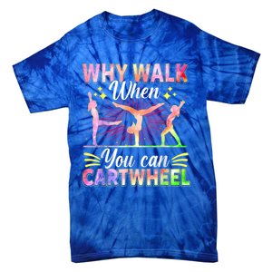 Funny Gymnastics Gymnast Gift For Girls Women Cool Cartwheel Tie-Dye T-Shirt