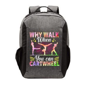 Funny Gymnastics Gymnast Gift For Girls Women Cool Cartwheel Vector Backpack