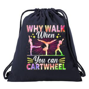 Funny Gymnastics Gymnast Gift For Girls Women Cool Cartwheel Drawstring Bag