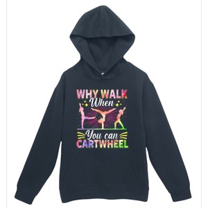 Funny Gymnastics Gymnast Gift For Girls Women Cool Cartwheel Urban Pullover Hoodie