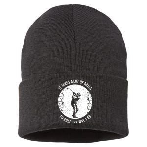 Funny Golf Gift For A Golf Player Cool Gift Sustainable Knit Beanie