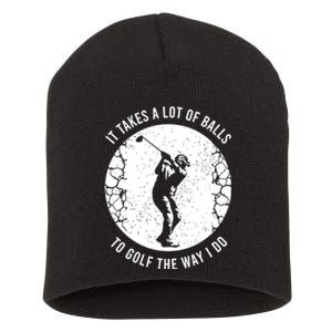 Funny Golf Gift For A Golf Player Cool Gift Short Acrylic Beanie