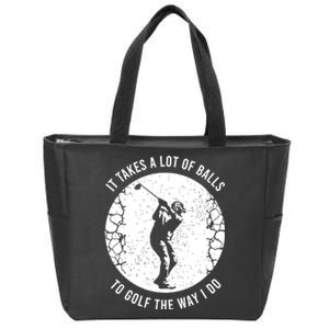 Funny Golf Gift For A Golf Player Cool Gift Zip Tote Bag