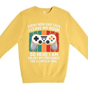 Funny Gamer Gaming Gamer Video Console Lover Humor Funny Gift Premium Crewneck Sweatshirt