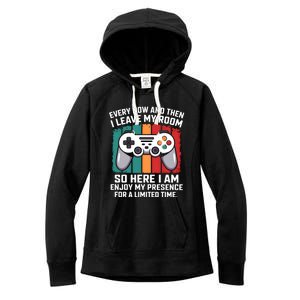 Funny Gamer Gaming Gamer Video Console Lover Humor Funny Gift Women's Fleece Hoodie