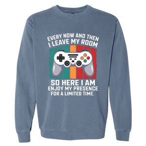 Funny Gamer Gaming Gamer Video Console Lover Humor Funny Gift Garment-Dyed Sweatshirt