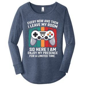 Funny Gamer Gaming Gamer Video Console Lover Humor Funny Gift Women's Perfect Tri Tunic Long Sleeve Shirt