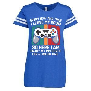 Funny Gamer Gaming Gamer Video Console Lover Humor Funny Gift Enza Ladies Jersey Football T-Shirt