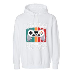 Funny Gamer Gaming Gamer Video Console Lover Humor Funny Gift Garment-Dyed Fleece Hoodie