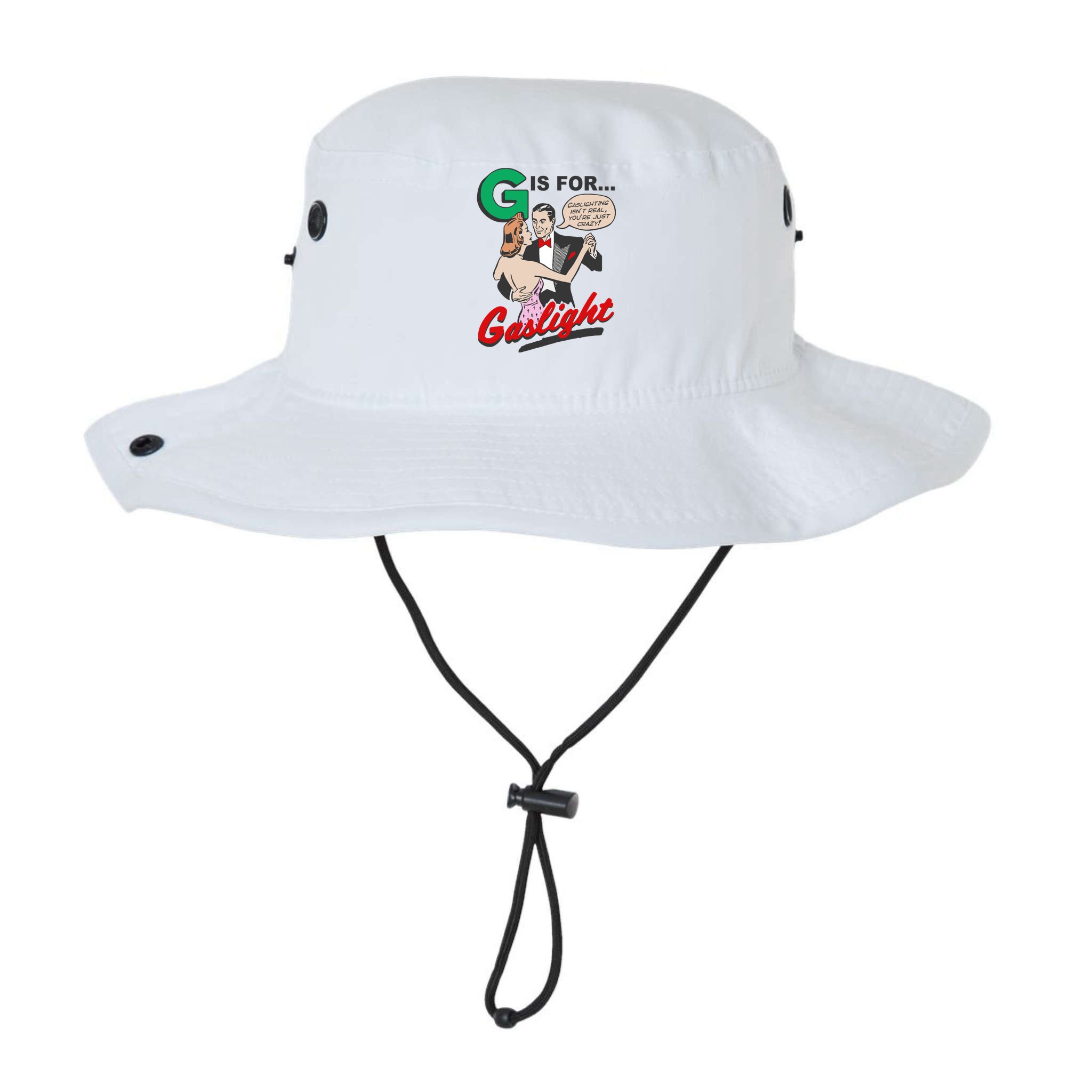 G For Gaslight, Gaslighting Isn’t Real, You’re Just Crazy Funny Quote Bucket Hat