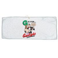 G For Gaslight, Gaslighting Isn’t Real, You’re Just Crazy Funny Quote Large Microfiber Waffle Golf Towel