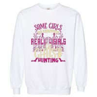 Funny Girl Go Ghost Hunting Paranormal Supernatural Apparel Garment-Dyed Sweatshirt