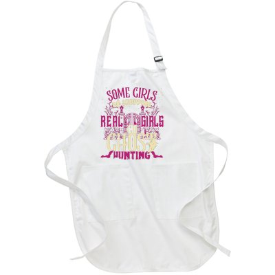 Funny Girl Go Ghost Hunting Paranormal Supernatural Apparel Full-Length Apron With Pockets