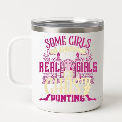 Funny Girl Go Ghost Hunting Paranormal Supernatural Apparel 12 oz Stainless Steel Tumbler Cup