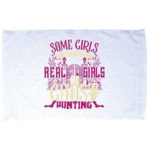 Funny Girl Go Ghost Hunting Paranormal Supernatural Apparel Microfiber Hand Towel