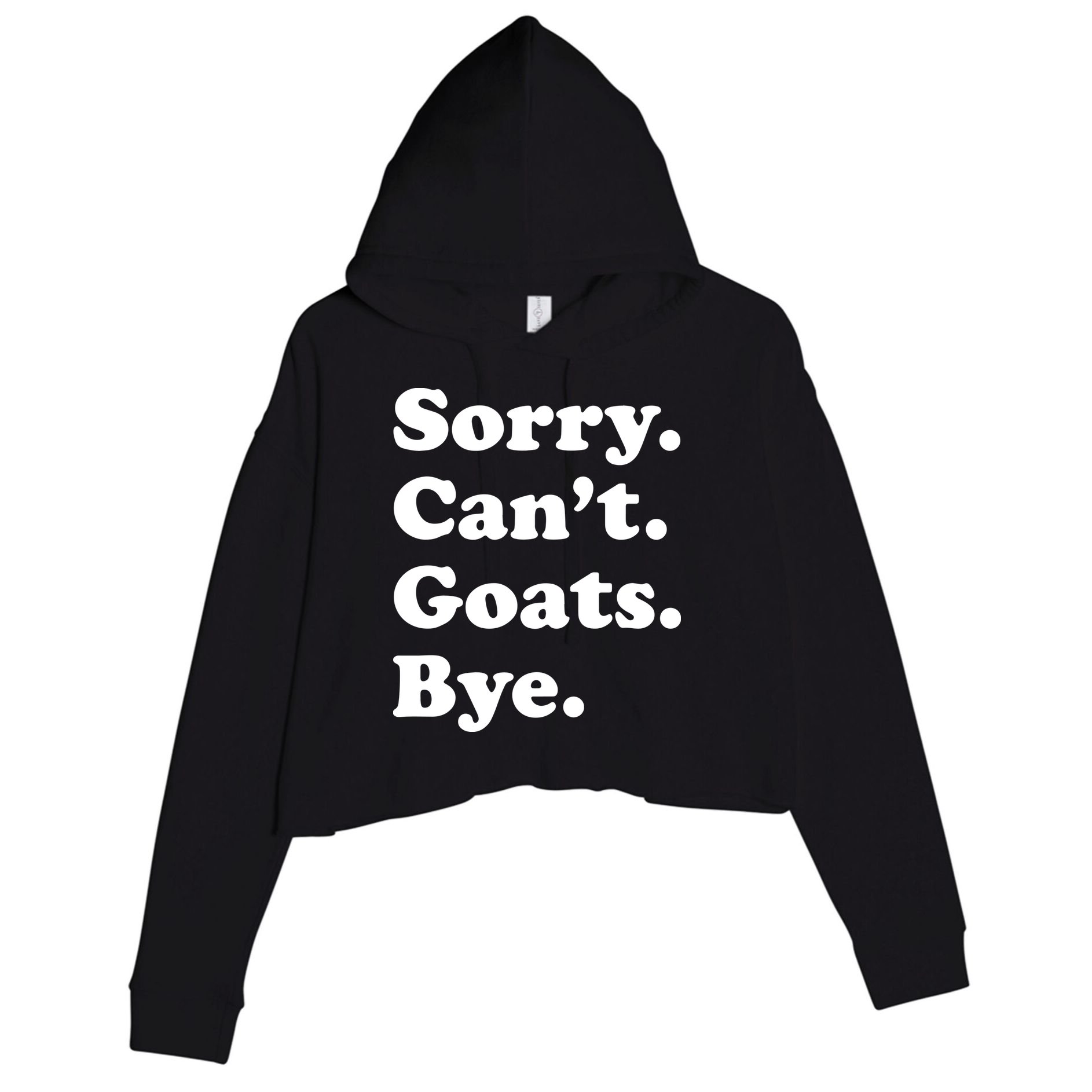 Funny Goat Gift For Men Women Boy Or Girl Crop Fleece Hoodie