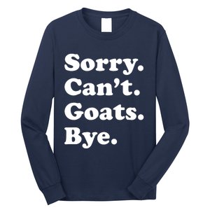 Funny Goat Gift For Men Women Boy Or Girl Long Sleeve Shirt