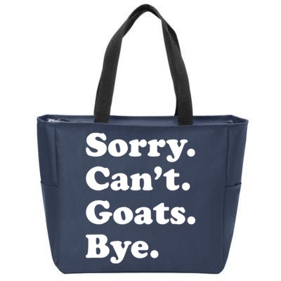 Funny Goat Gift For Men Women Boy Or Girl Zip Tote Bag