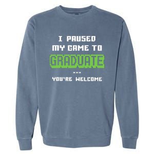 Funny Gamer Graduate Graduation Garment-Dyed Sweatshirt