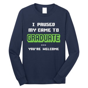 Funny Gamer Graduate Graduation Long Sleeve Shirt