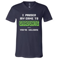 Funny Gamer Graduate Graduation V-Neck T-Shirt