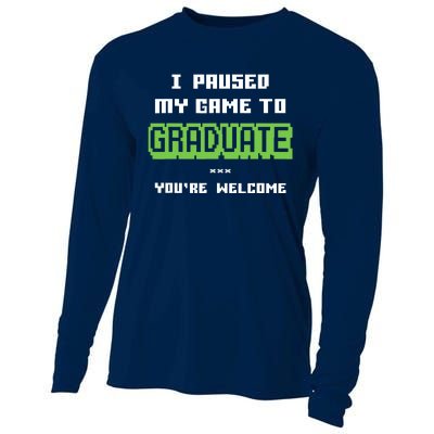 Funny Gamer Graduate Graduation Cooling Performance Long Sleeve Crew