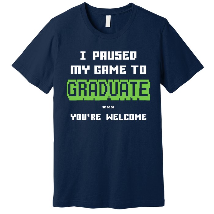 Funny Gamer Graduate Graduation Premium T-Shirt