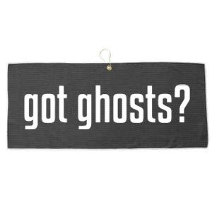 Funny Got Ghosts Paranormal Investigator Ghost Lover Large Microfiber Waffle Golf Towel