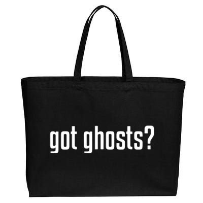 Funny Got Ghosts Paranormal Investigator Ghost Lover Cotton Canvas Jumbo Tote