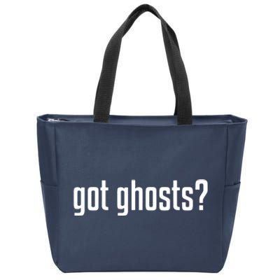 Funny Got Ghosts Paranormal Investigator Ghost Lover Zip Tote Bag