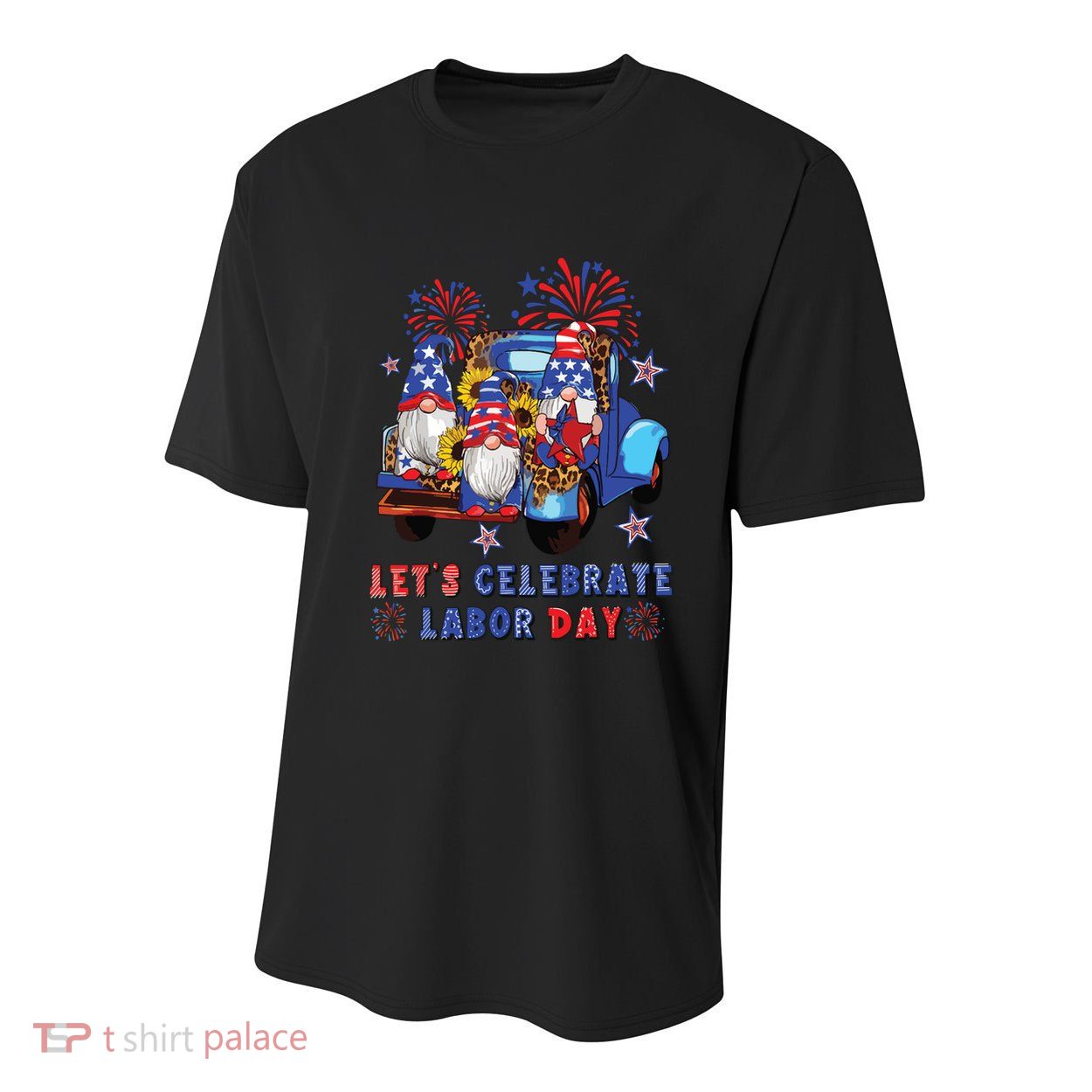 Funny Gnomes Gnomies Happy Labor Day Party American Flag Youth Performance Sprint T-Shirt