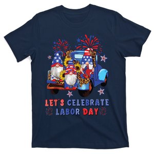 Funny Gnomes Gnomies Happy Labor Day Party American Flag T-Shirt