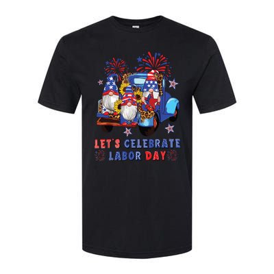 Funny Gnomes Gnomies Happy Labor Day Party American Flag Softstyle® CVC T-Shirt