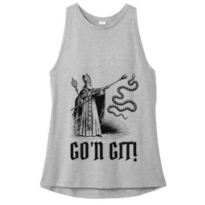 Funny GoN Git St Patrick Ladies PosiCharge Tri-Blend Wicking Tank