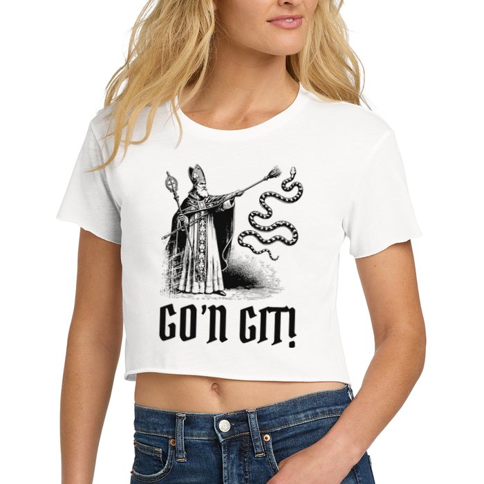 Funny GoN Git St Patrick Crop Top