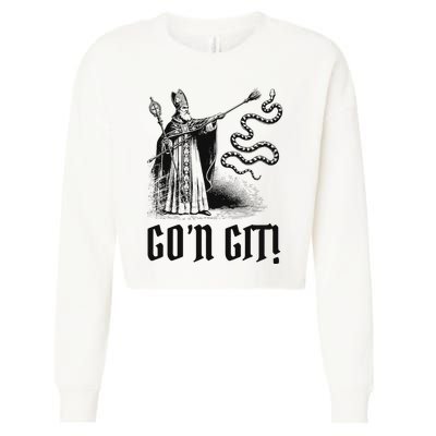 Funny GoN Git St Patrick Cropped Pullover Crew