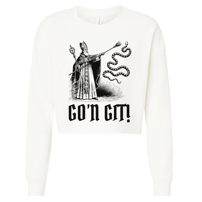 Funny GoN Git St Patrick Cropped Pullover Crew