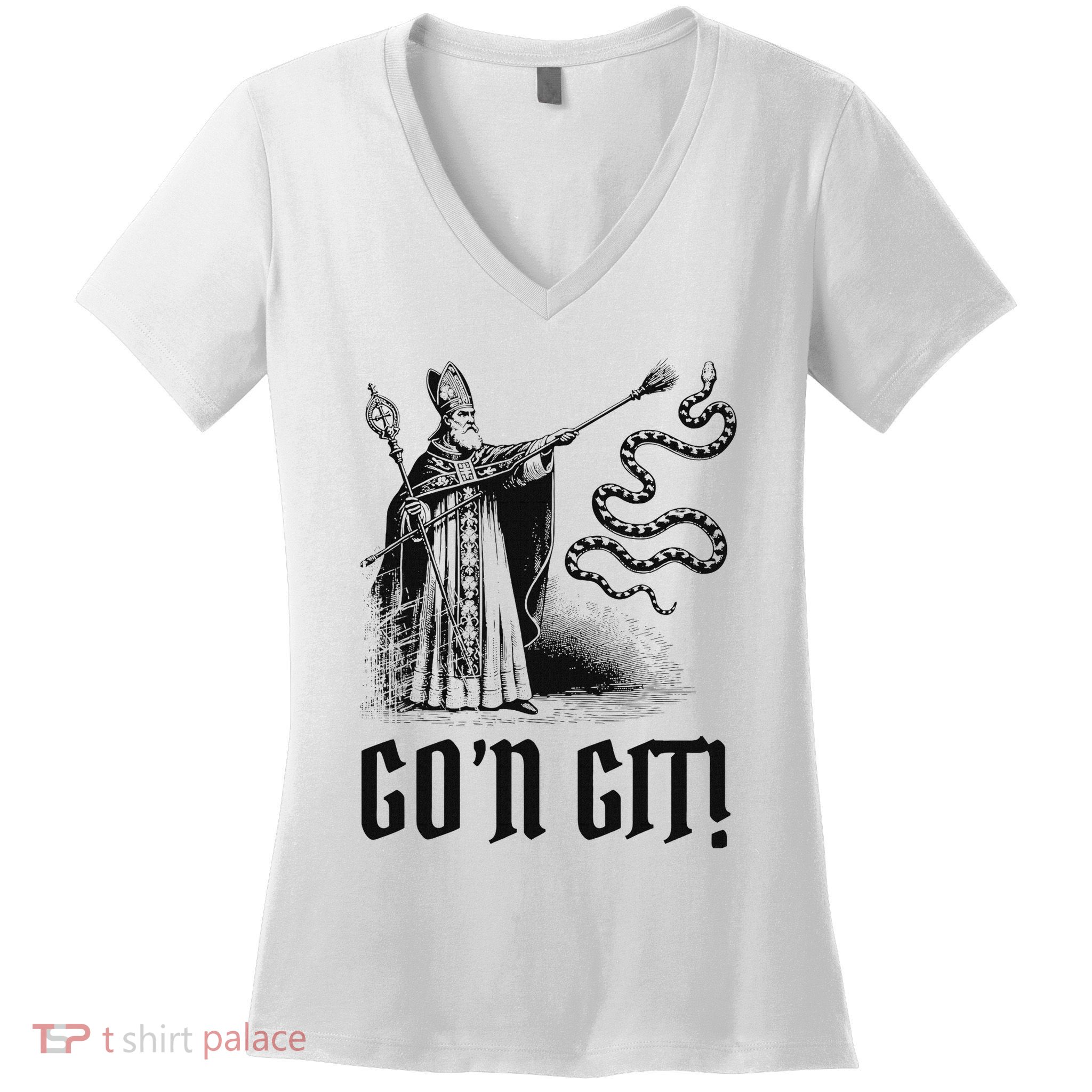 Funny GoN Git St Patrick Women's V-Neck T-Shirt