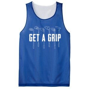 Funny Golfer Golfing Golf Get A Grip Golf Gift Mesh Reversible Basketball Jersey Tank