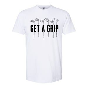 Funny Golfer Golfing Golf Get A Grip Golf Gift Softstyle CVC T-Shirt