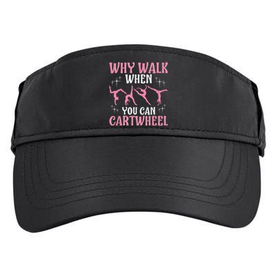 Funny Gymnastics Gymnast Gift For Cool Cartwheel Adult Drive Performance Visor