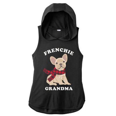 Frenchie Grandma Gift French Bulldog Xmas Family Matching Gift Ladies PosiCharge Tri-Blend Wicking Draft Hoodie Tank