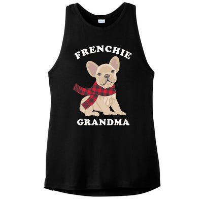 Frenchie Grandma Gift French Bulldog Xmas Family Matching Gift Ladies PosiCharge Tri-Blend Wicking Tank