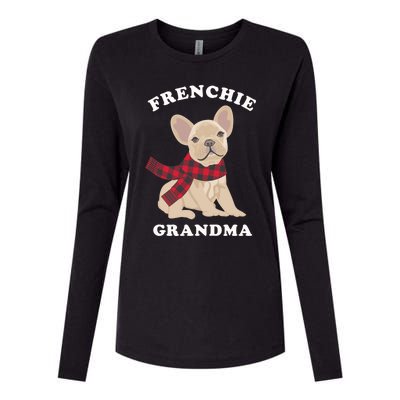 Frenchie Grandma Gift French Bulldog Xmas Family Matching Gift Womens Cotton Relaxed Long Sleeve T-Shirt