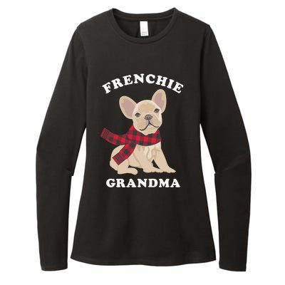 Frenchie Grandma Gift French Bulldog Xmas Family Matching Gift Womens CVC Long Sleeve Shirt