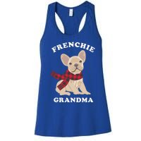 Frenchie Grandma Gift French Bulldog Xmas Family Matching Gift Women's Racerback Tank