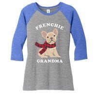 Frenchie Grandma Gift French Bulldog Xmas Family Matching Gift Women's Tri-Blend 3/4-Sleeve Raglan Shirt