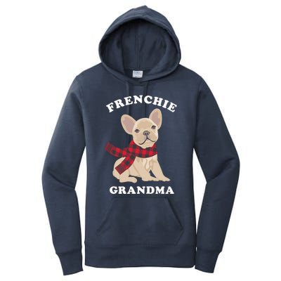 Frenchie Grandma Gift French Bulldog Xmas Family Matching Gift Women's Pullover Hoodie