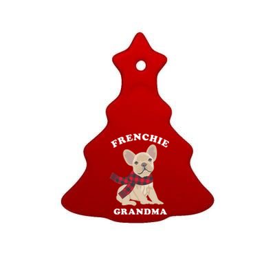 Frenchie Grandma Gift French Bulldog Xmas Family Matching Gift Ceramic Tree Ornament