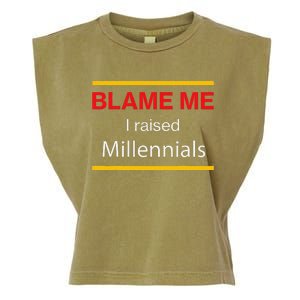 Funny Generational Graphic For Parents Garment-Dyed Women's Muscle Tee